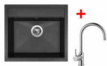 Sinks SOLO 560 Granblack+VITALIA  